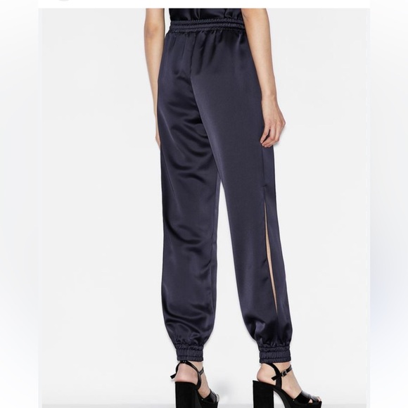 A/X Armani Exchange Black Satin Joggers size 0 (XS-S) - Picture 5 of 12